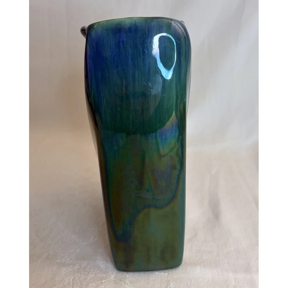 Vintage Royal Haeger Sculptural Tulip Rectangular Vase 8